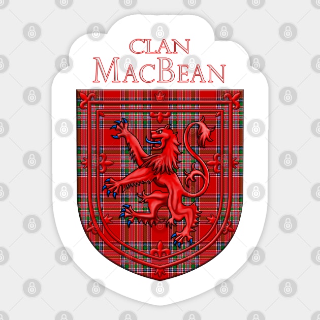 MacBean Tartan Scottish Plaid Lion Rampant Sticker by CelticFlame